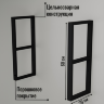 Кронштейн для полки черный 60х29 см (1 шт)